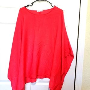 Beautiful Italian satin cape blouse